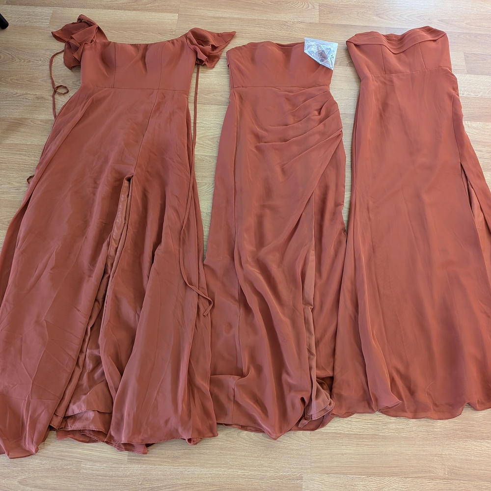 Azazie Terracotta Maxi Dress